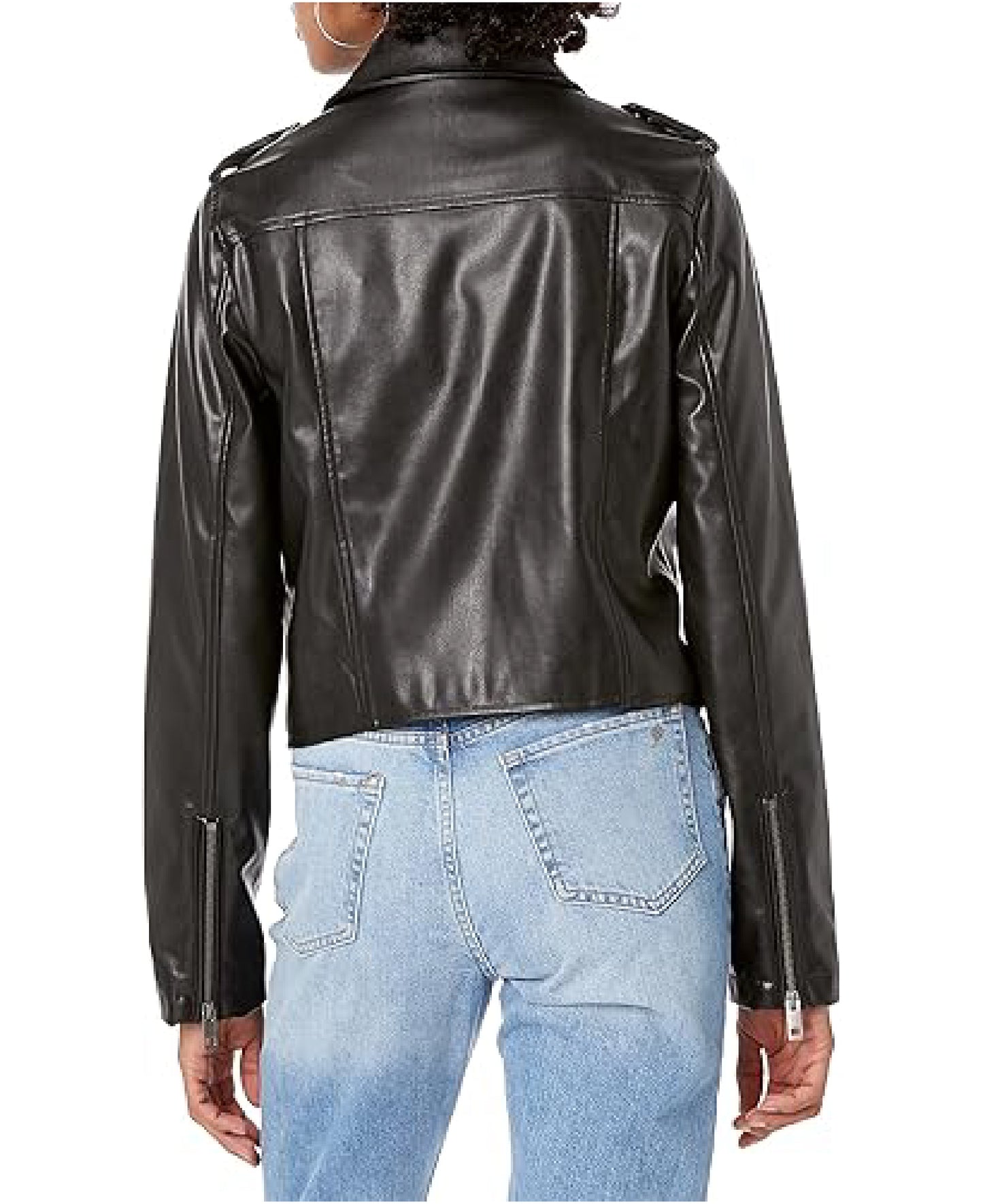 Women’s Heather Faux Leather Moto Jacket | Classic Moto Style