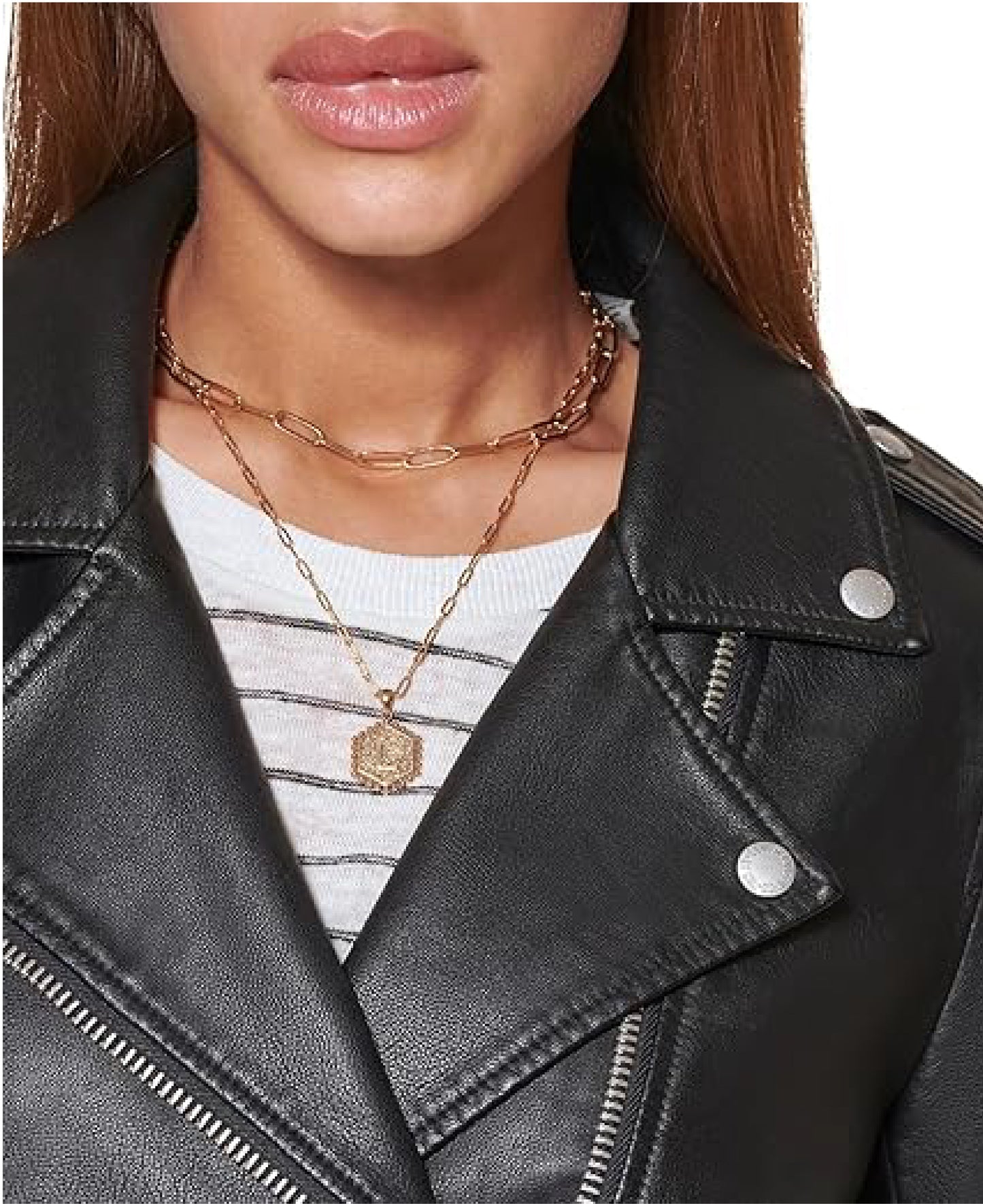 Women’s Belted Faux Leather Moto Jacket | Classic Moto Style