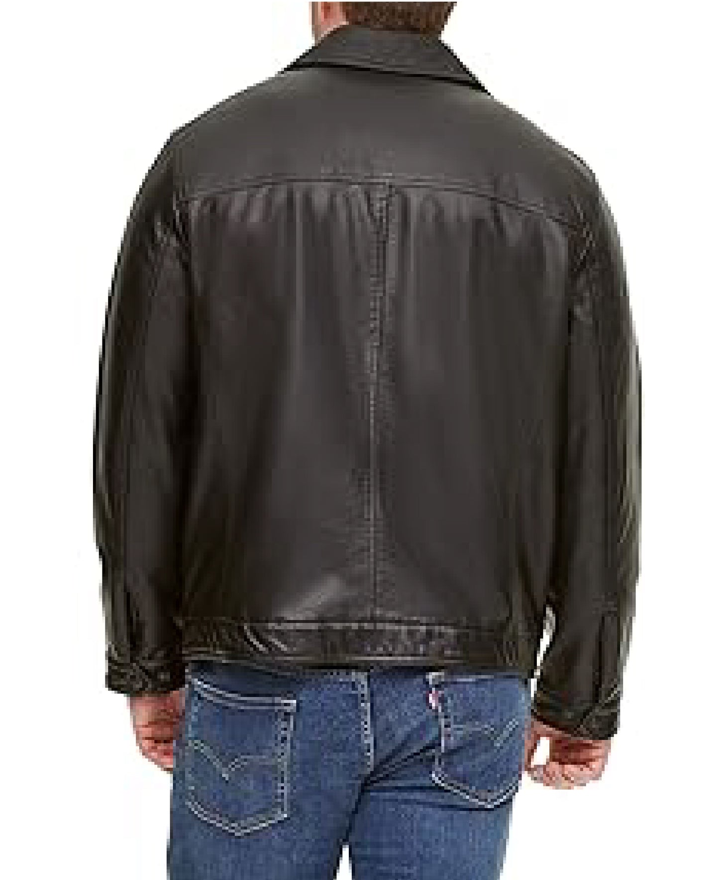 Men’s Classic Faux Leather Jacket | Timeless Style & Comfort